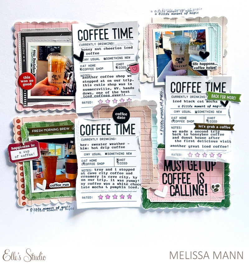 Coffee and Tea Puffy Stickers