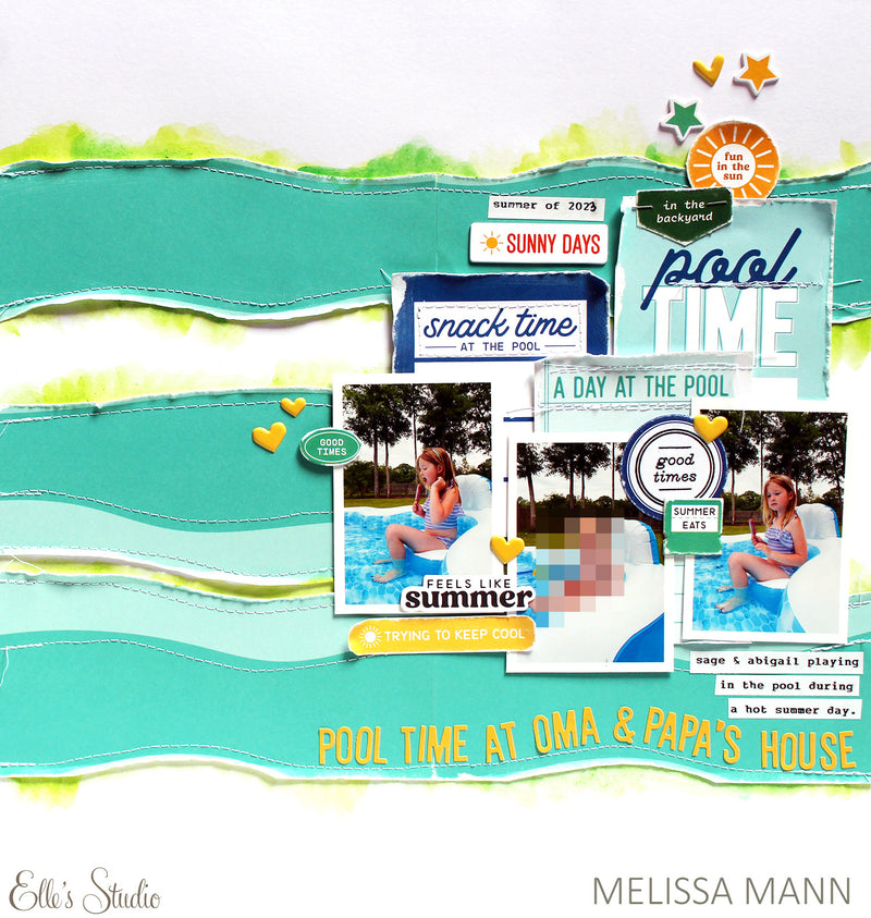 Pool Party Journaling Tags
