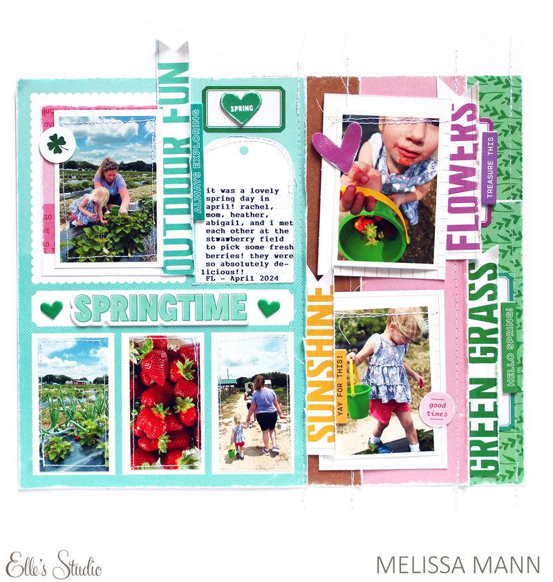 Spring Cardstock Label Stickers