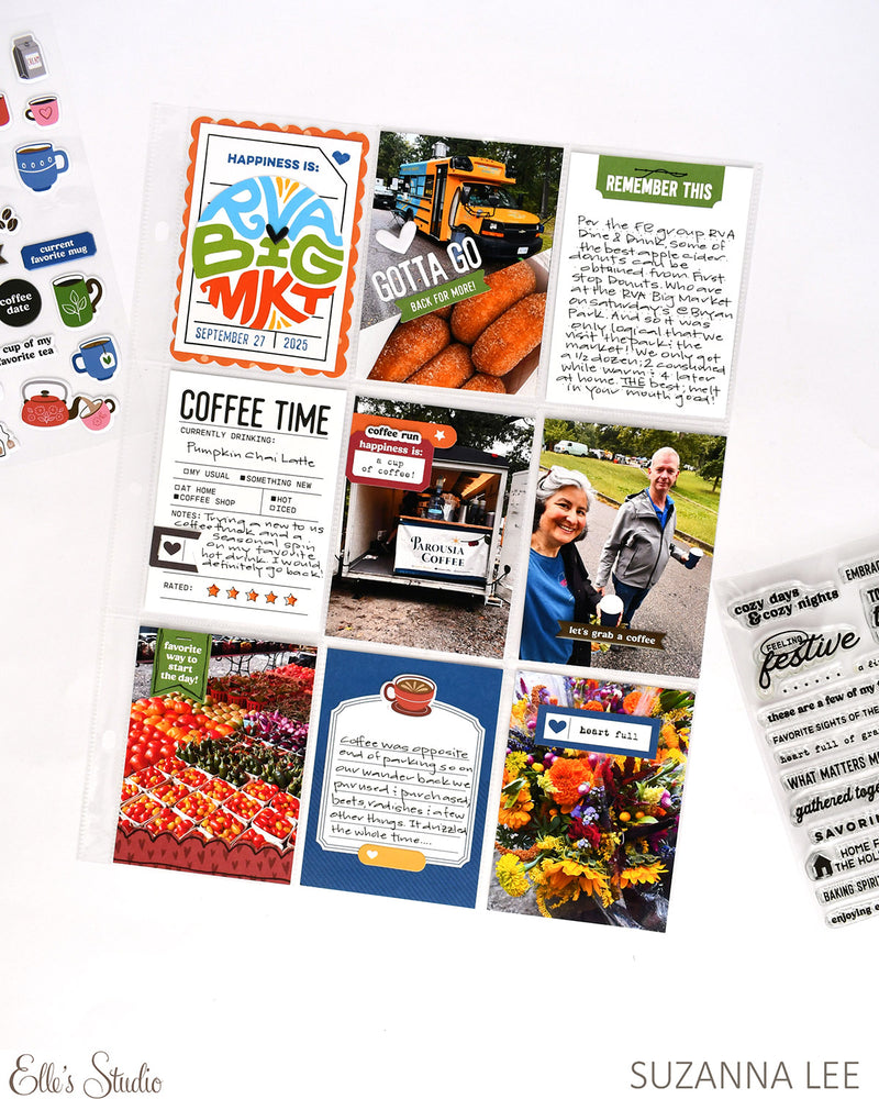 Coffee and Tea Puffy Stickers