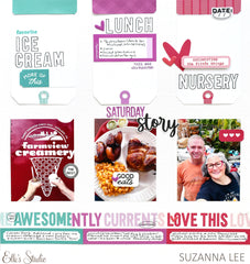 Puffy Heart Stickers - Fuchsia and Coral