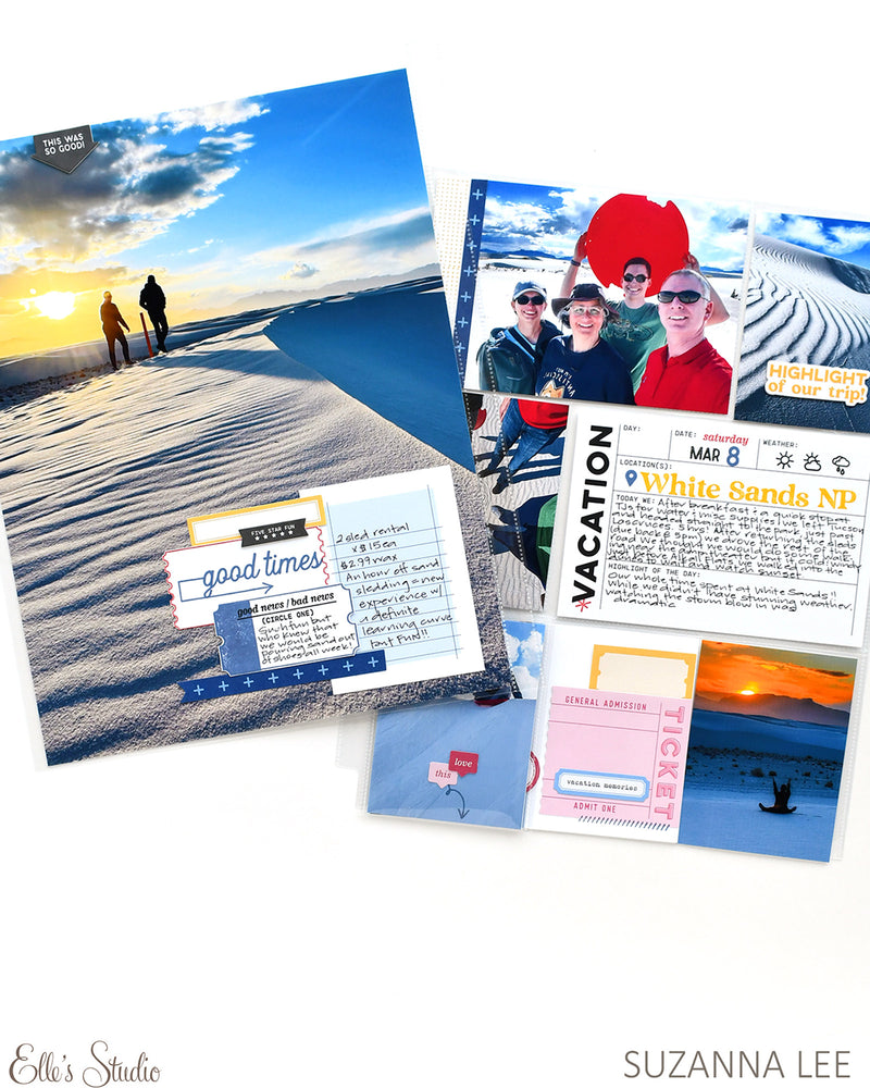 Vacation Details 4 x 6 Journaling Tags