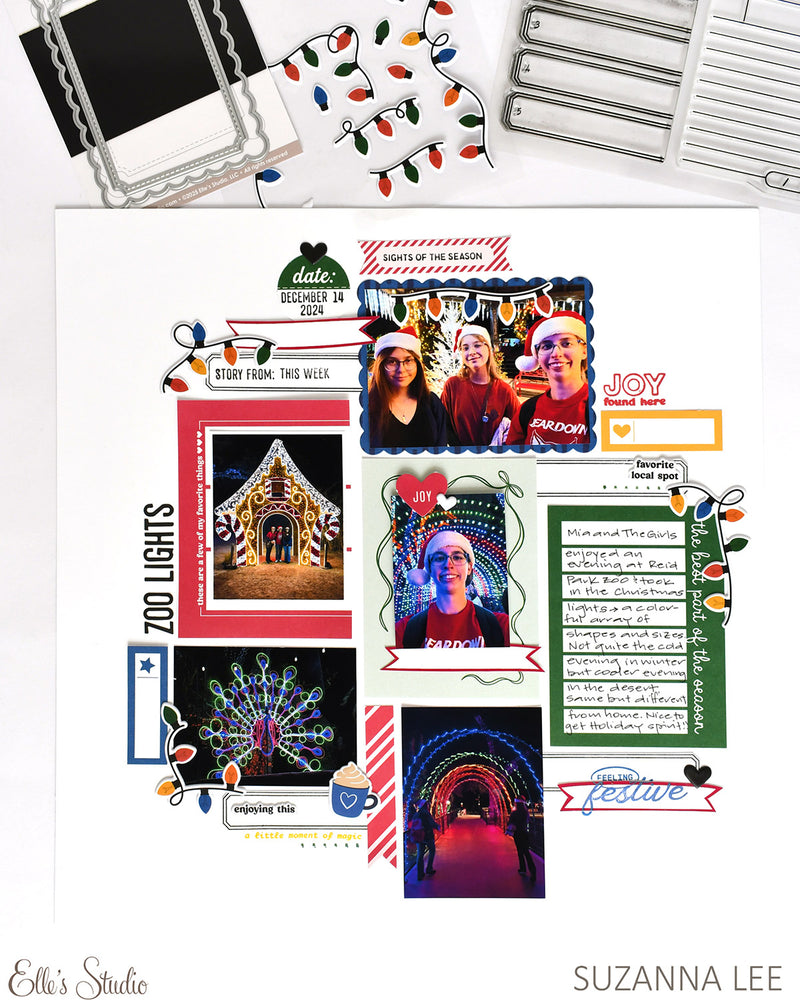 Puffy Christmas Light Stickers