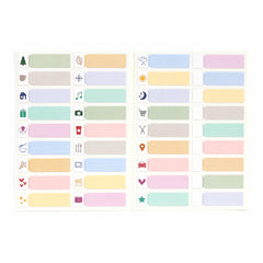 Icon Label Cardstock Stickers