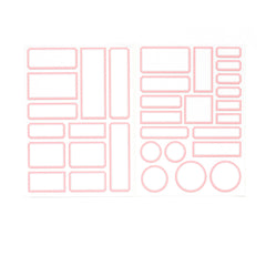 Light Pink Cardstock Label Stickers