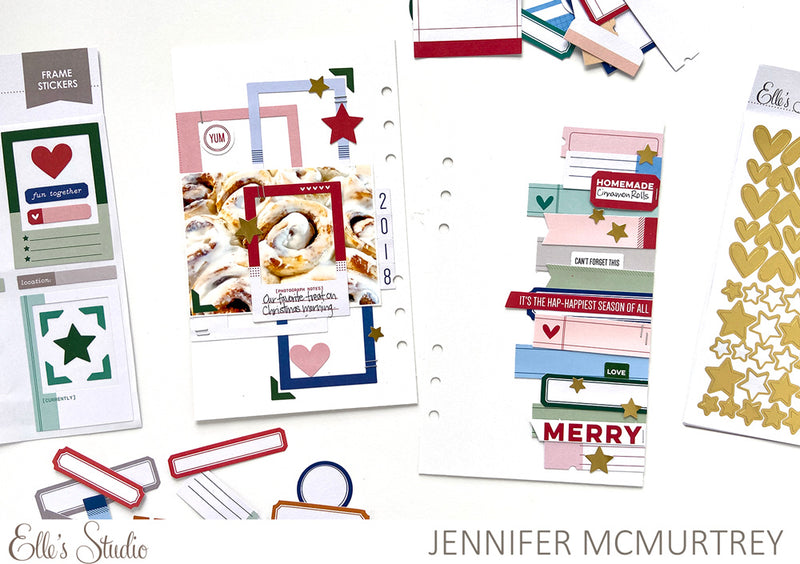 Matte Gold Heart and Star Cardstock Stickers