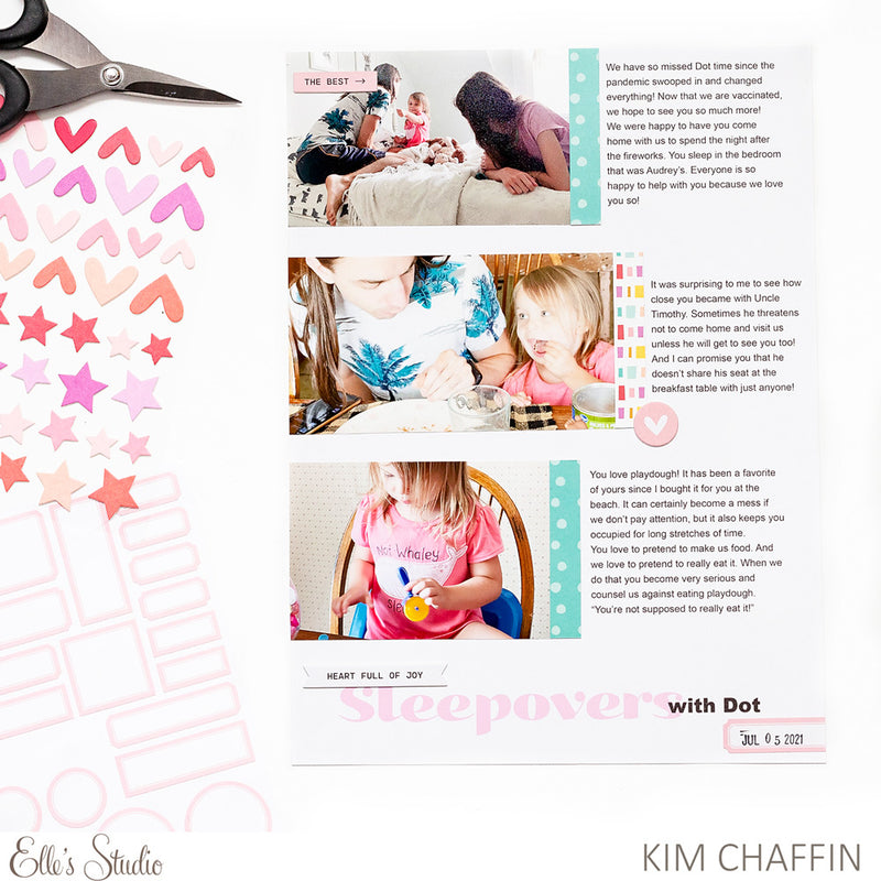 Light Pink Cardstock Label Stickers