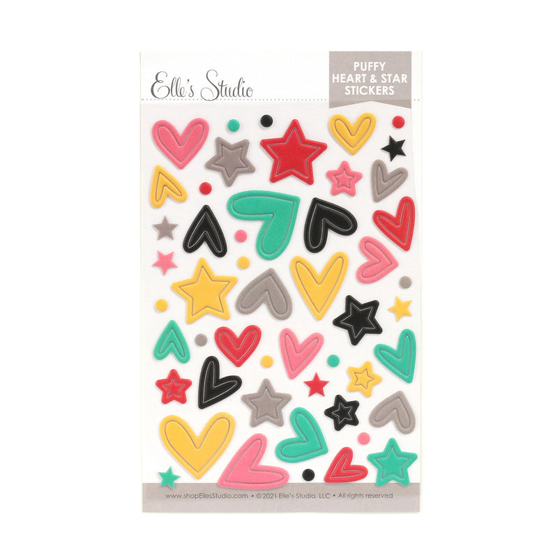 Magical Memories Puffy Heart and Star Stickers