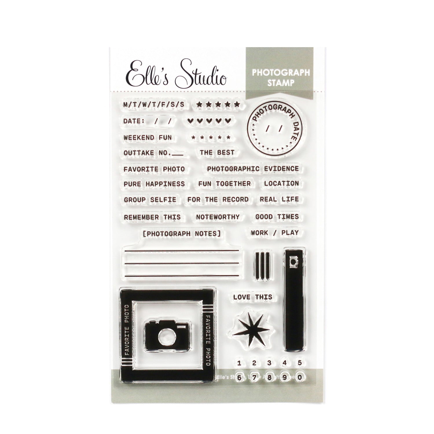 Clear Photopolymer Stamp Set - Big Date Stamp  
