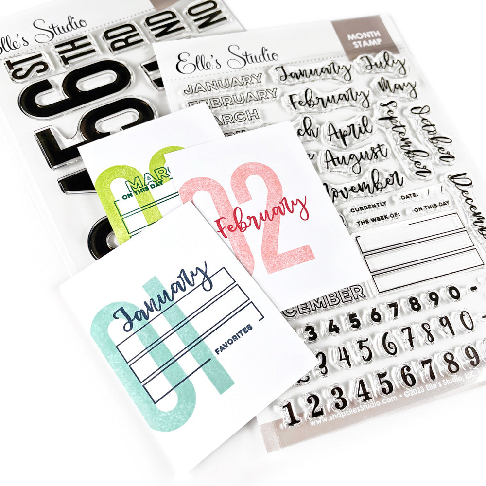 Hesroicy 1 Set Month Stamp Complete Printing Fine Workmanship