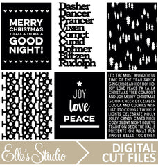 Christmas Pages Digital Cut File