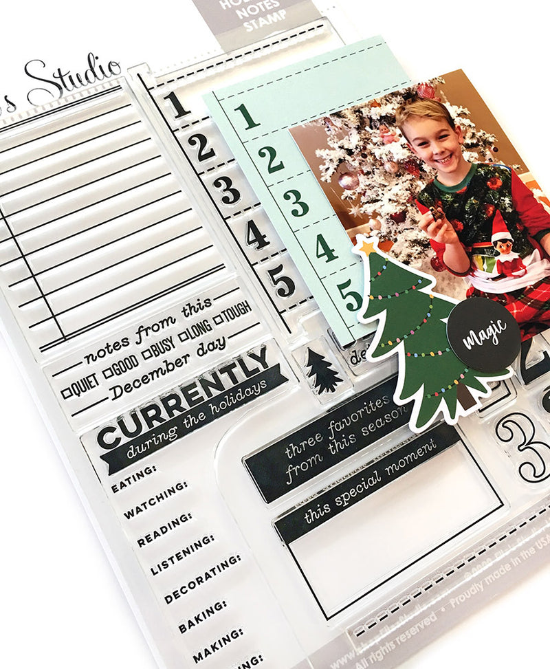 Holiday Noted Stamp