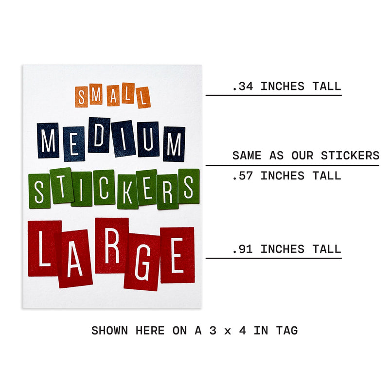 Medium Tile Alphabet Stamp
